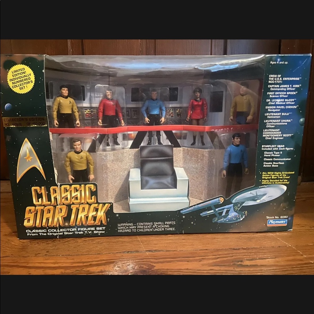 Classic Star Trek Bridge Collector Figure Set 1993 Numbered Edition